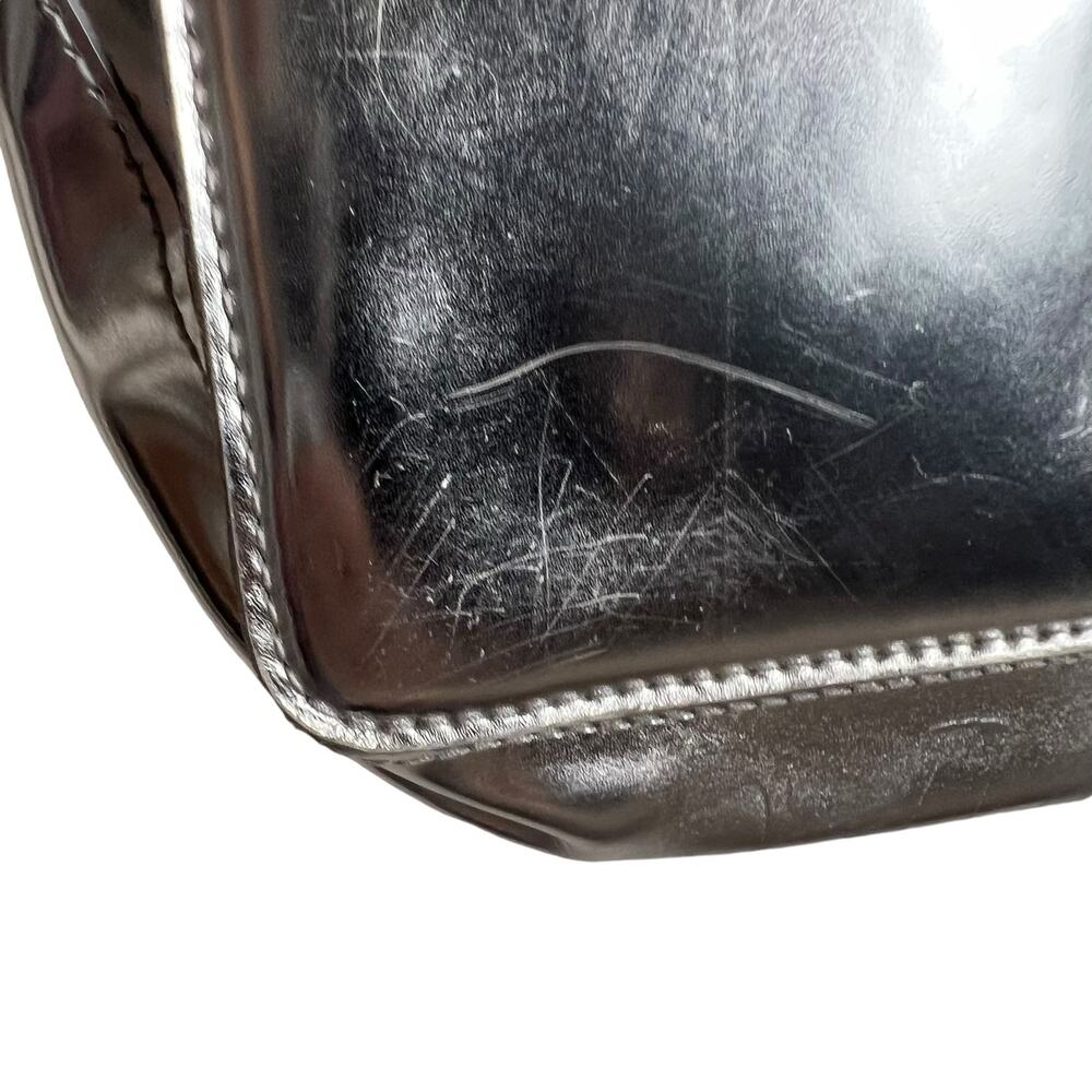 Madewell Metallic Silver Leather Flap Crossbody Bag - Picture 8 of 9